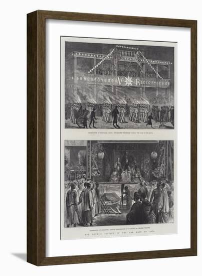 The Queen's Jubilee in the Far East of Asia-null-Framed Giclee Print