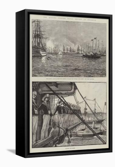 The Queen's Jubilee Naval Review at Spithead-William Heysham Overend-Framed Stretched Canvas