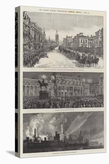 The Queen's Jubilee Thanksgiving Festival in London, Tuesday, 21 June-Ernest Henry Griset-Stretched Canvas