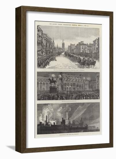 The Queen's Jubilee Thanksgiving Festival in London, Tuesday, 21 June-Ernest Henry Griset-Framed Giclee Print