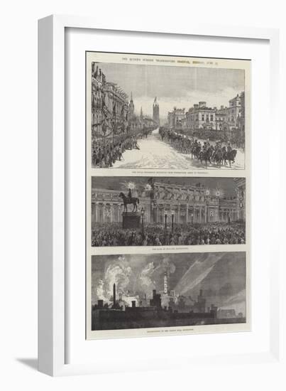 The Queen's Jubilee Thanksgiving Festival in London, Tuesday, 21 June-Ernest Henry Griset-Framed Giclee Print