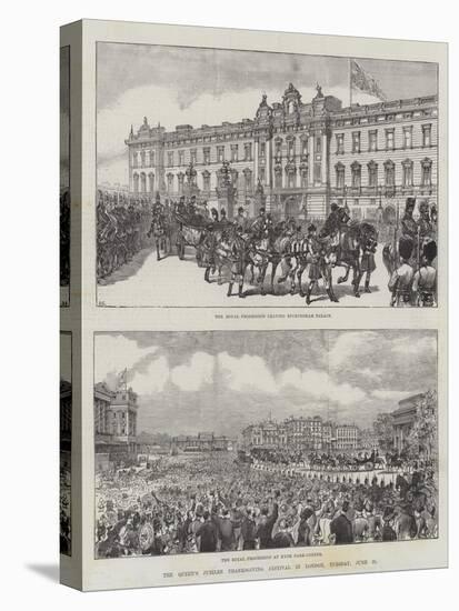 The Queen's Jubilee Thanksgiving Festival in London, Tuesday, 21 June-Ernest Henry Griset-Stretched Canvas