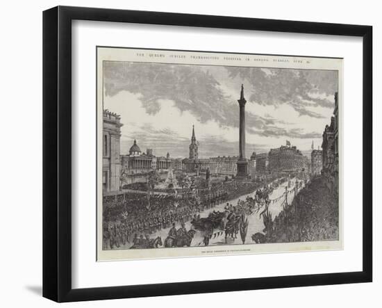 The Queen's Jubilee Thanksgiving Festival in London, Tuesday, 21 June-null-Framed Giclee Print