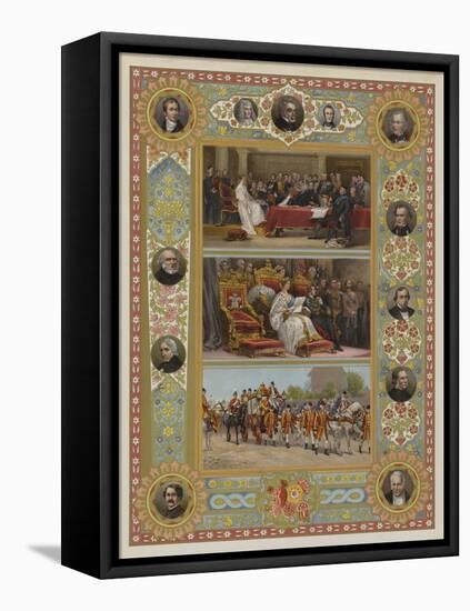 The Queen's Jubilee-null-Framed Stretched Canvas