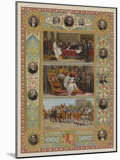 The Queen's Jubilee-null-Mounted Giclee Print