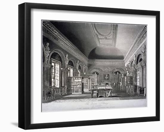 The Queen's Library in St James's Palace, Westminster, London, 1819-R Reeves-Framed Giclee Print