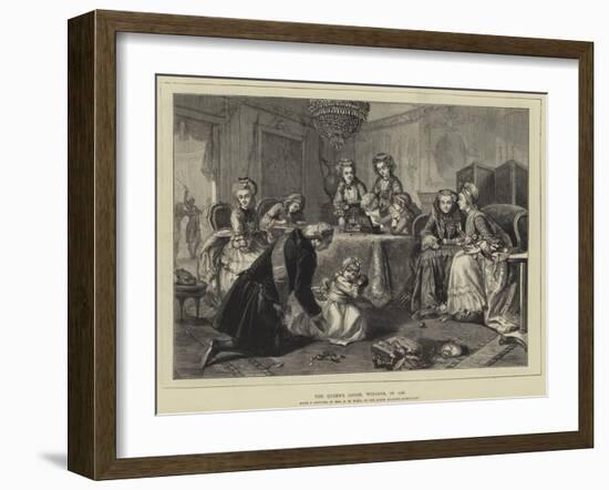 The Queen's Lodge, Windsor, in 1786-Edgar Melville Ward-Framed Giclee Print