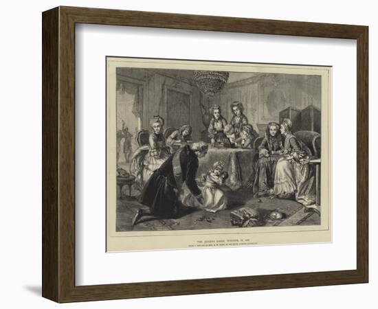 The Queen's Lodge, Windsor, in 1786-Edgar Melville Ward-Framed Giclee Print