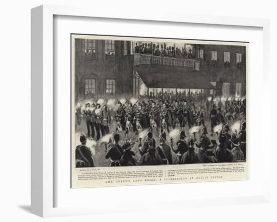 The Queen's Long Reign, a Celebration at Dublin Castle-Joseph Nash-Framed Giclee Print