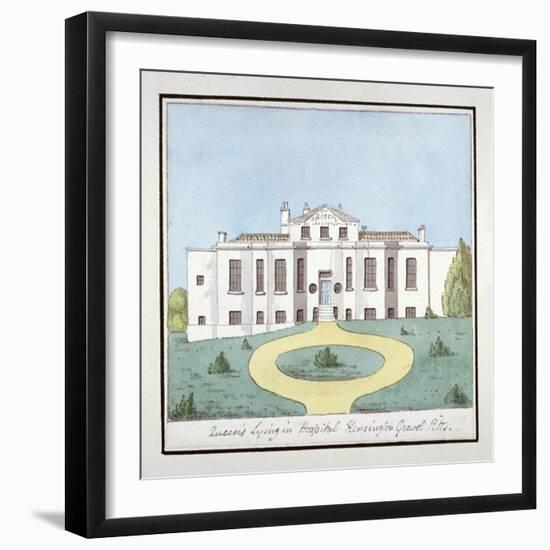 The Queen's Lying-In Hospital, Kensington Gravel Pits, London, C1820-null-Framed Giclee Print