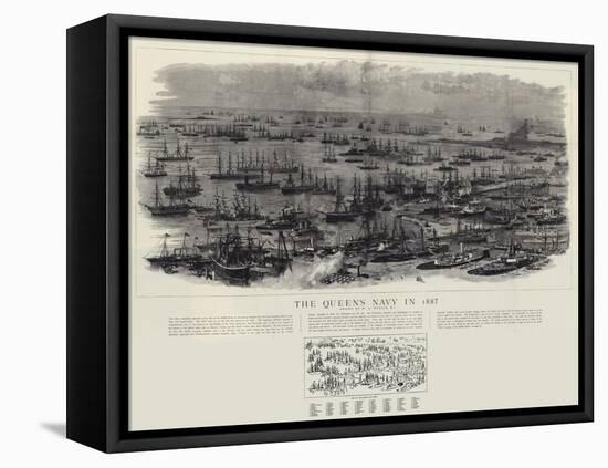 The Queen's Navy in 1887-William Lionel Wyllie-Framed Stretched Canvas