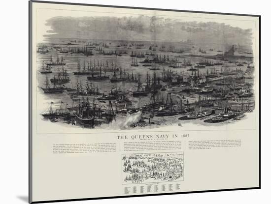The Queen's Navy in 1887-William Lionel Wyllie-Mounted Giclee Print