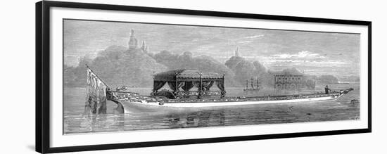 The Queen's New Barge for Virginia Water, June 1877-null-Framed Premium Giclee Print