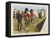 The Queen's Own Cameron Highlanders-Richard Simkin-Framed Stretched Canvas