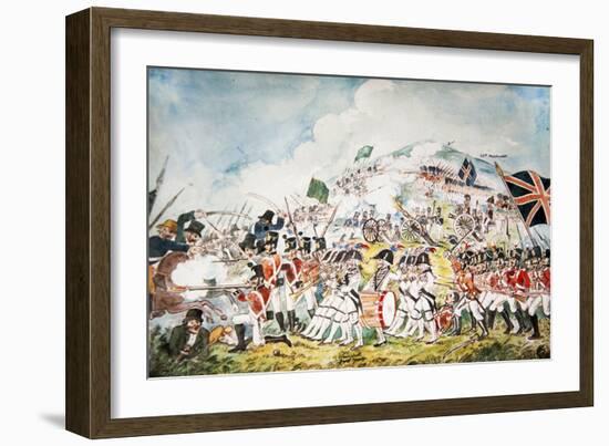 The Queen's Own Royal Dublin Militia Going into Action at the Battle of Vinegar Hill, Wexford, 1798-William II Sadler-Framed Giclee Print