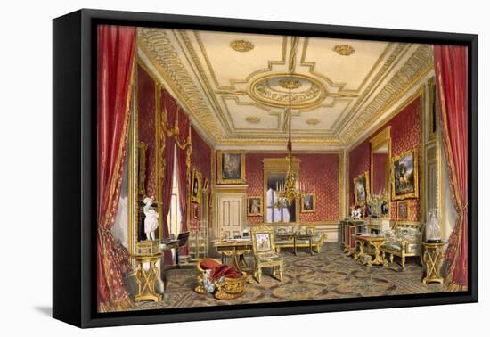 The Queen's Private Sitting Room, Windsor Castle, 1838-James Baker Pyne-Framed Stretched Canvas