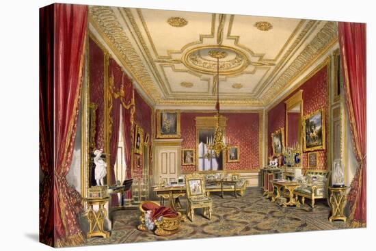 The Queen's Private Sitting Room, Windsor Castle, 1838-James Baker Pyne-Stretched Canvas