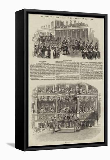 The Queen's State Visit to Her Majesty's Theatre-null-Framed Stretched Canvas