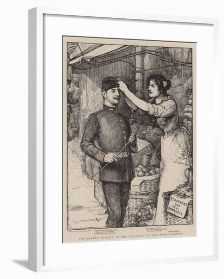 The Queen's Tribute to the Gallantry of Her Irish Soldiers-Robert Walker Macbeth-Framed Giclee Print