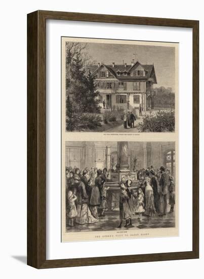 The Queen's Visit to Baden Baden-Godefroy Durand-Framed Giclee Print