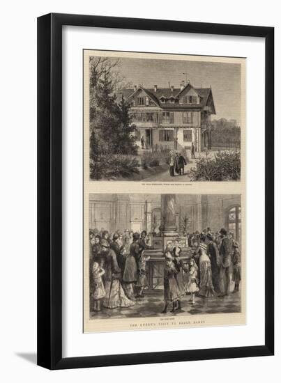 The Queen's Visit to Baden Baden-Godefroy Durand-Framed Giclee Print