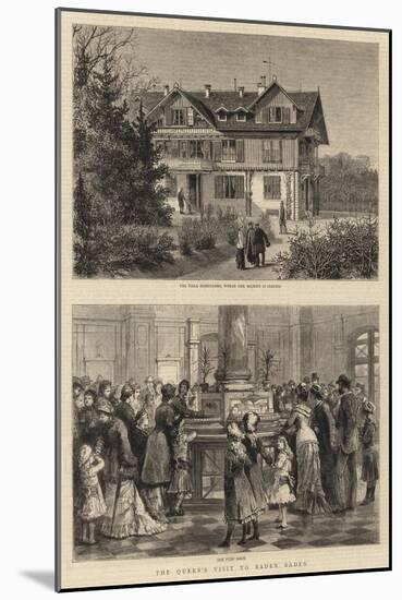 The Queen's Visit to Baden Baden-Godefroy Durand-Mounted Giclee Print