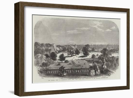 The Queen's Visit to Birmingham, Aston Park, from Aston Hall, Birmingham in the Distance-Samuel Read-Framed Giclee Print