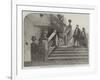 The Queen's Visit to Birmingham, the Great Staircase, Aston Hall-null-Framed Giclee Print