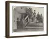 The Queen's Visit to Birmingham, the Great Staircase, Aston Hall-null-Framed Giclee Print