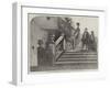 The Queen's Visit to Birmingham, the Great Staircase, Aston Hall-null-Framed Giclee Print