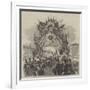 The Queen's Visit to Birmingham, the Gunmakers' Arch, at Gosta Green-null-Framed Giclee Print