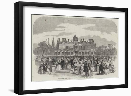 The Queen's Visit to Birmingham, the Inauguration of Aston Park-null-Framed Giclee Print