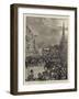 The Queen's Visit to Birmingham, the Royal Procession in the Bull Ring-Henry William Brewer-Framed Premium Giclee Print