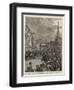 The Queen's Visit to Birmingham, the Royal Procession in the Bull Ring-Henry William Brewer-Framed Giclee Print