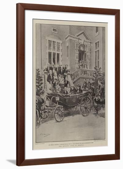 The Queen's Visit to Bristol-Frederic De Haenen-Framed Giclee Print