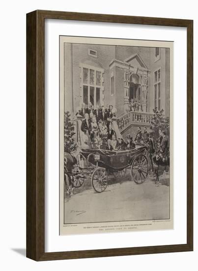 The Queen's Visit to Bristol-Frederic De Haenen-Framed Giclee Print
