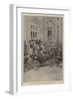 The Queen's Visit to Bristol-Frederic De Haenen-Framed Giclee Print