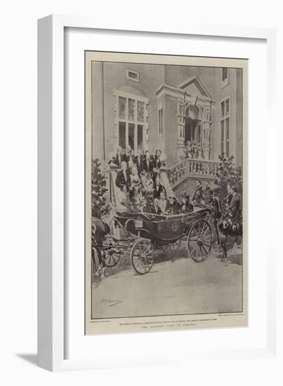 The Queen's Visit to Bristol-Frederic De Haenen-Framed Giclee Print