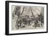 The Queen's Visit to Cherbourg, Piping Hands to Man Yards-null-Framed Giclee Print