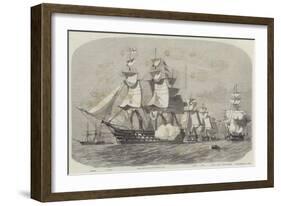 The Queen's Visit to Cherbourg-Edwin Weedon-Framed Giclee Print