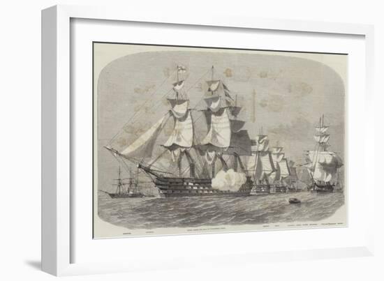 The Queen's Visit to Cherbourg-Edwin Weedon-Framed Giclee Print
