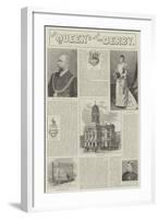 The Queen's Visit to Derby-null-Framed Giclee Print