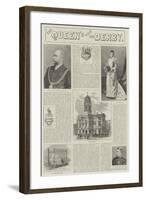 The Queen's Visit to Derby-null-Framed Giclee Print