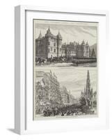 The Queen's Visit to Edinburgh-null-Framed Giclee Print