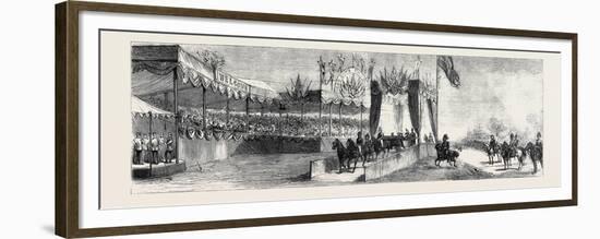 The Queen's Visit to Epping Forest: the Grand Stand and Pavilion at High Beech-null-Framed Premium Giclee Print