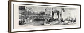 The Queen's Visit to Epping Forest: the Grand Stand and Pavilion at High Beech-null-Framed Premium Giclee Print