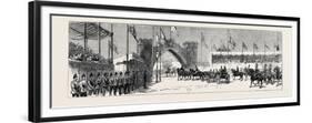 The Queen's Visit to Epping Forest: the Royal Procession Leaving Chingford Station-null-Framed Premium Giclee Print