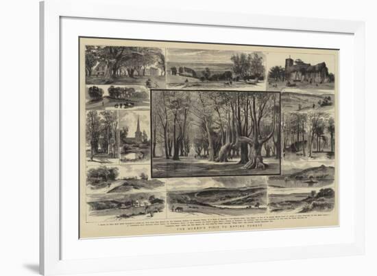 The Queen's Visit to Epping Forest-null-Framed Giclee Print