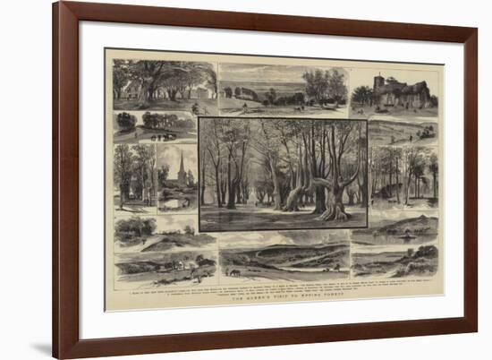 The Queen's Visit to Epping Forest-null-Framed Giclee Print