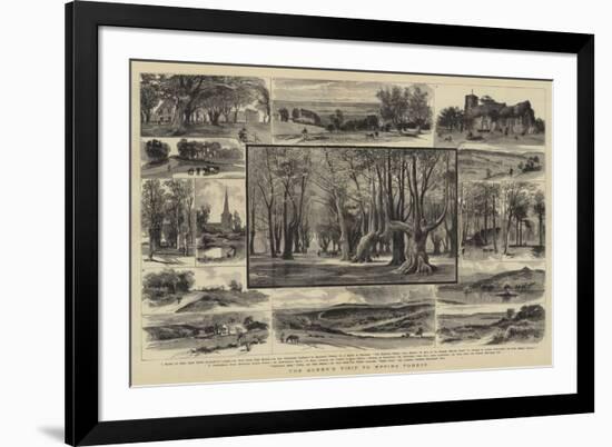 The Queen's Visit to Epping Forest-null-Framed Giclee Print